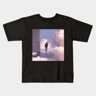 Cloudy Crosswalk Kids T-Shirt